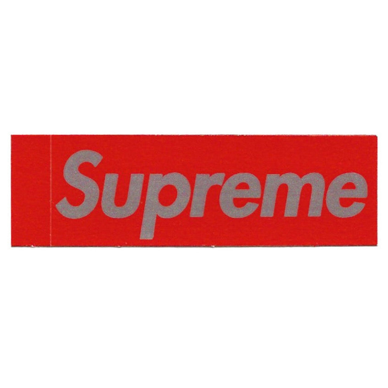 Supreme Red/Silver Box Logo Sticker Mini 1997