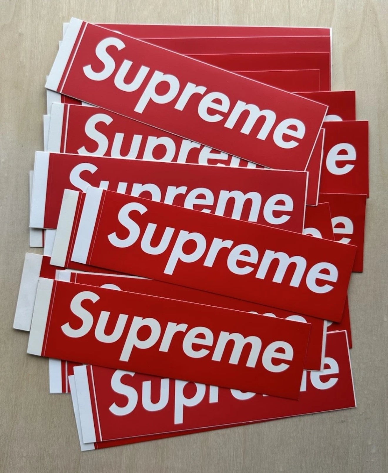 Supreme 2004-2006 Red Matte Box Logo Stickers