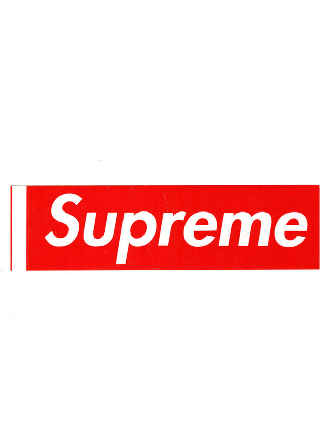 Supreme Paper Box Logo Sticker Long 2006