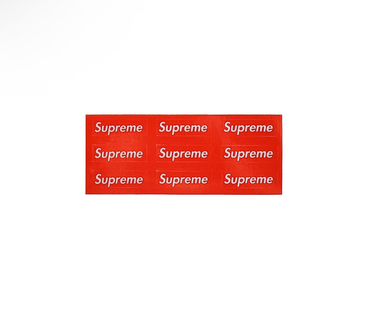 Supreme 3M Reflective Mini Red Box Logo Sticker FW14