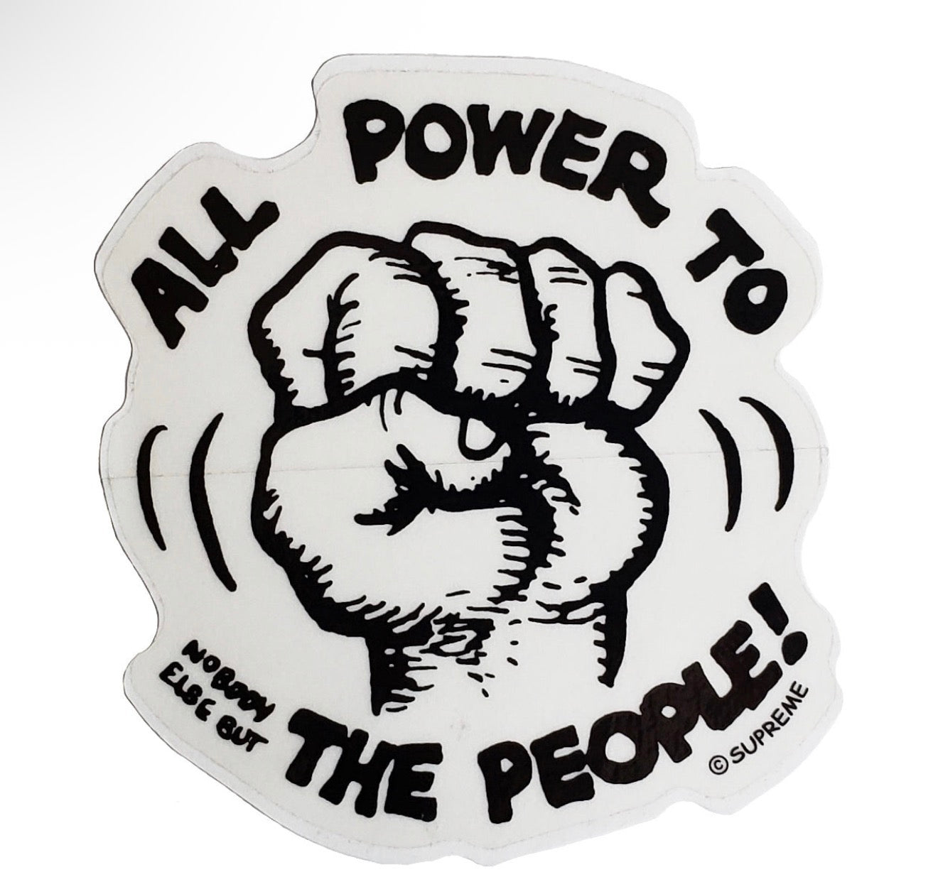 Supreme Power To The People Sticker 2007