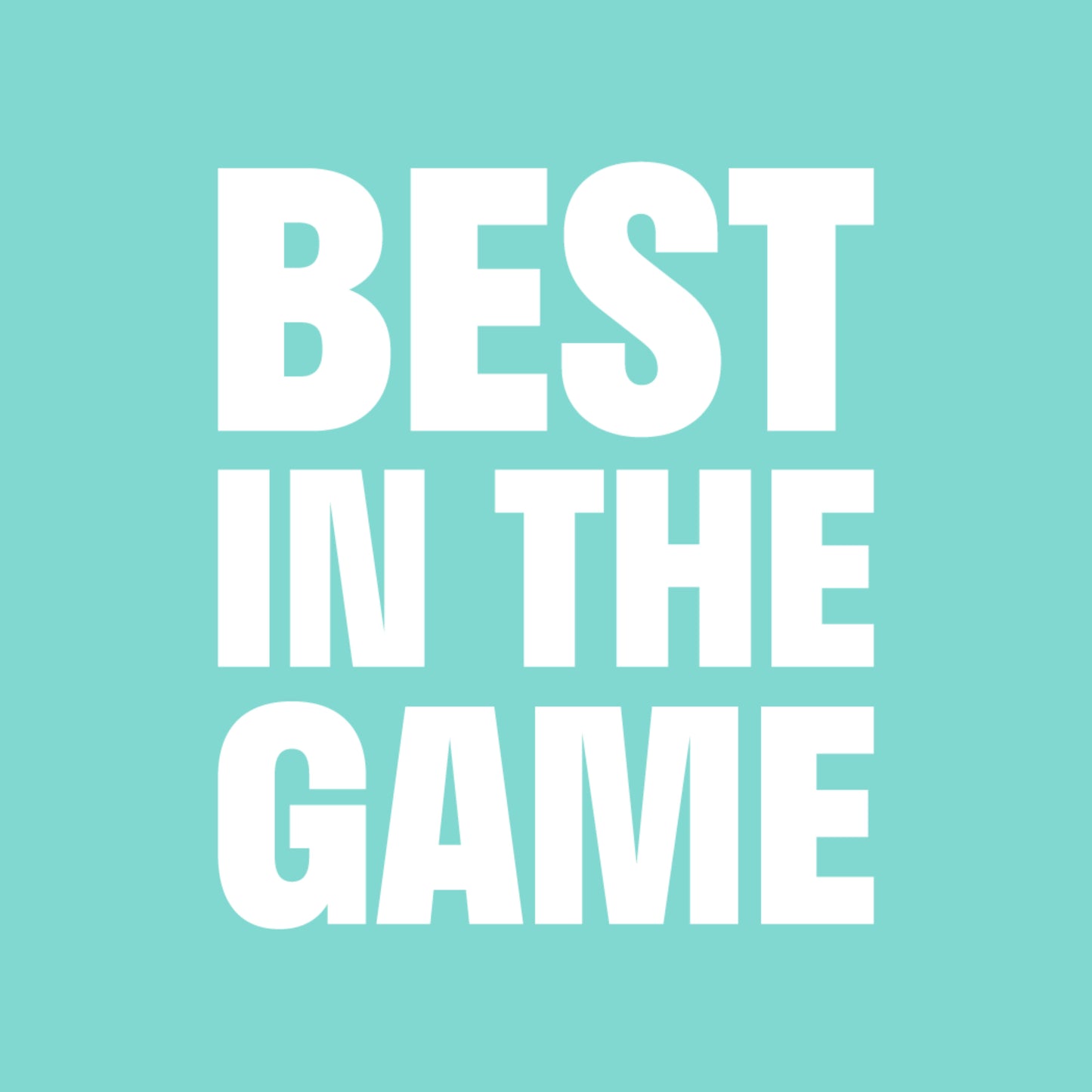 Custom best In The Game Tiffany Logo Sticker
