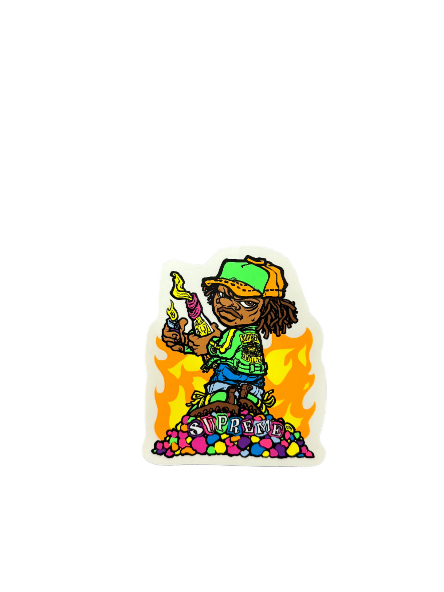 Supreme Andy Howell Molotov Kid Sticker SS19