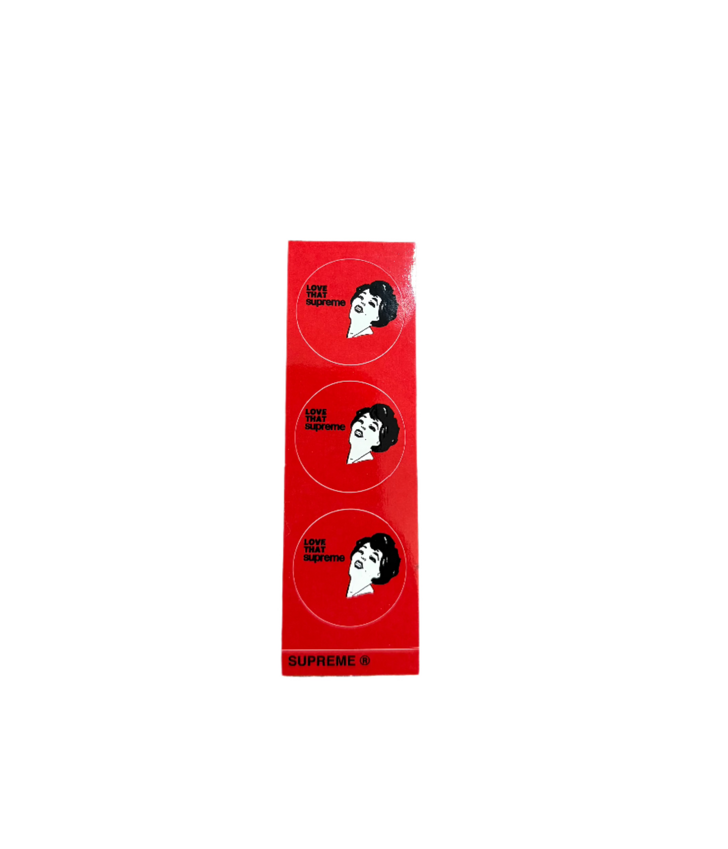 Supreme Love That Supreme Mini Sticker Red SS22