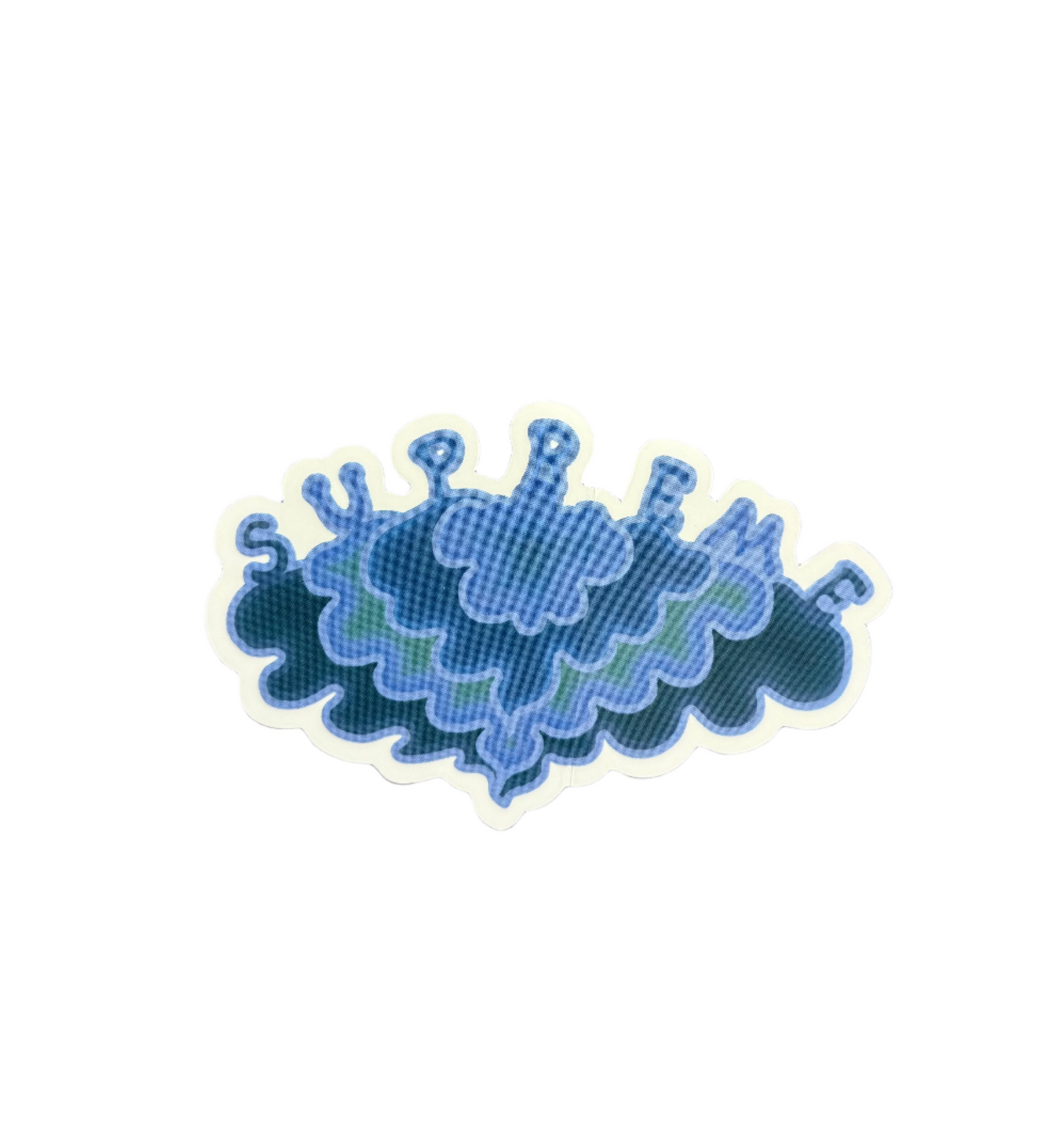 Supreme Cloud Sticker Blue SS19