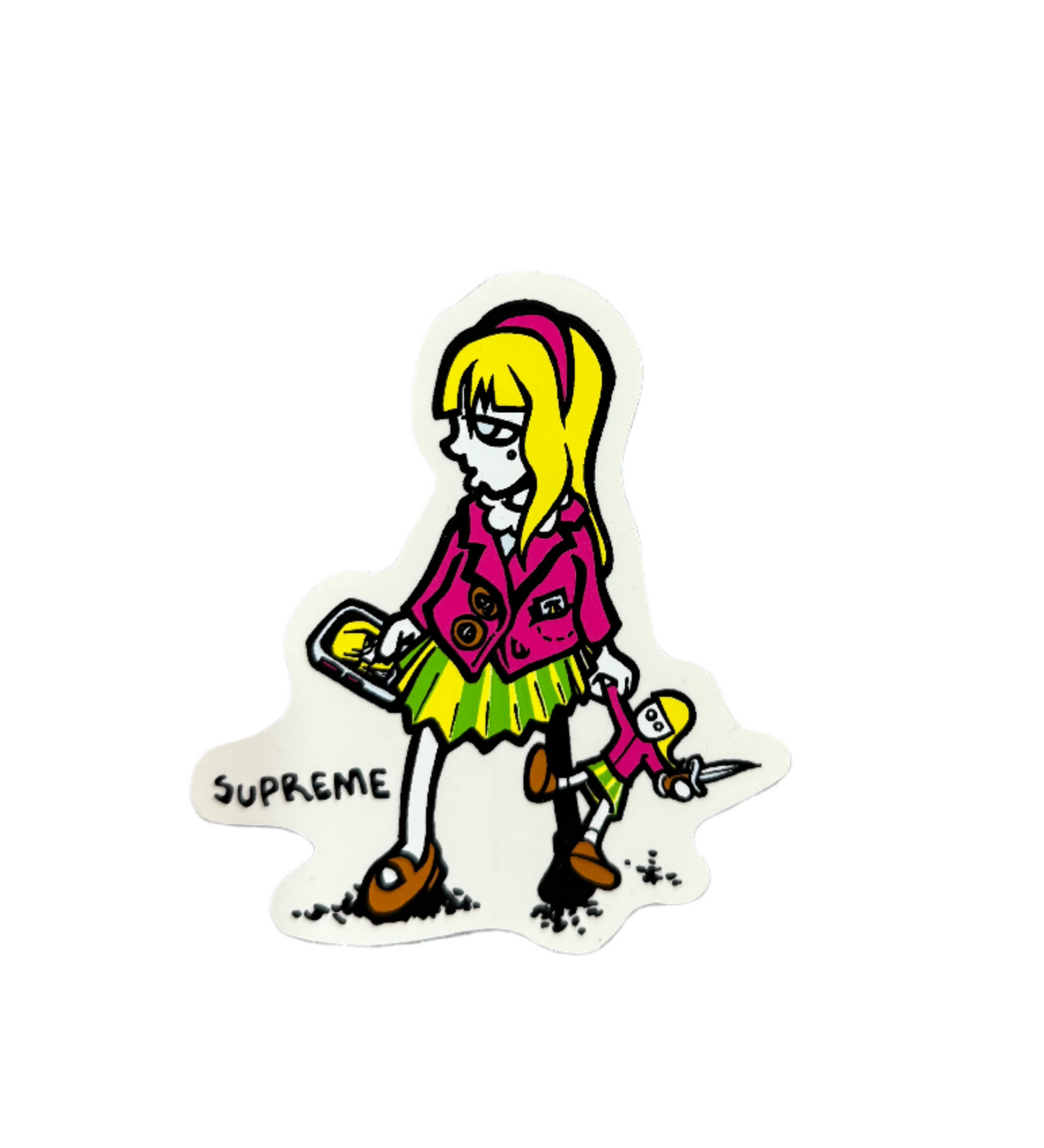 Supreme Andy Howell Suzie Switchblade Sticker SS19