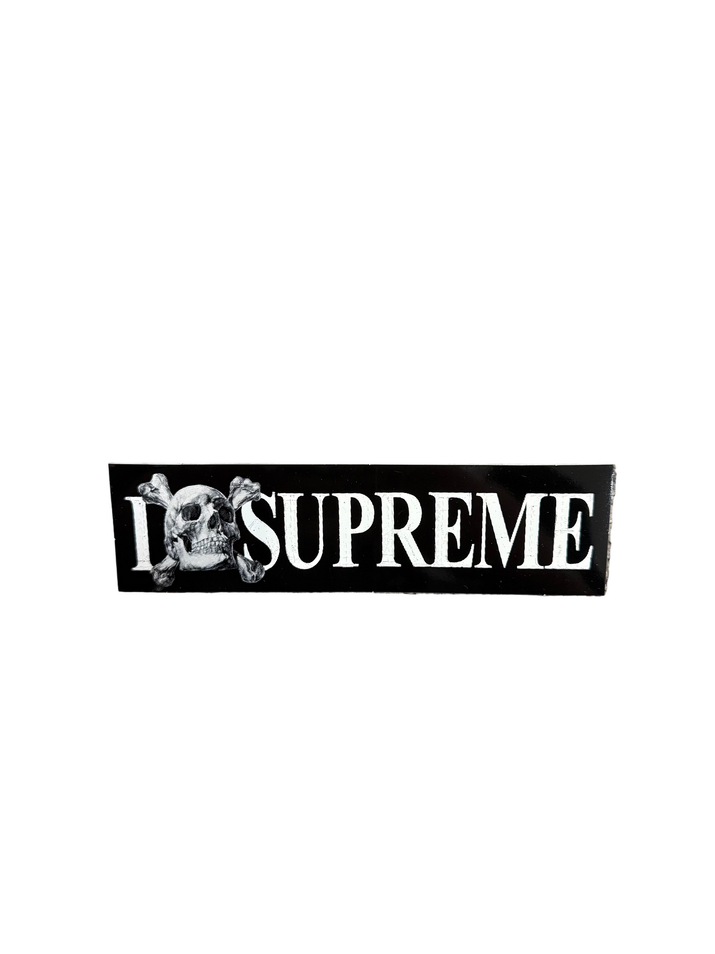 Supreme Skull Black Sticker FW25
