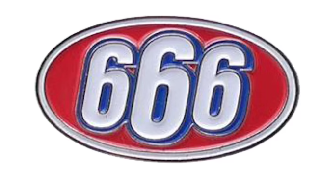 Supreme 666 Oval Pin
