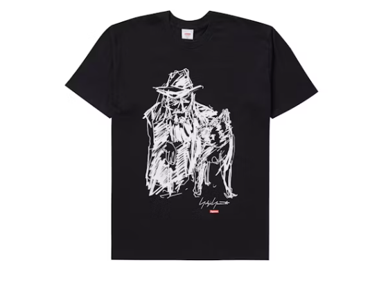 Supreme Yohji Yamamoto Scribble Portrait T-Shirt (Size Large Used)