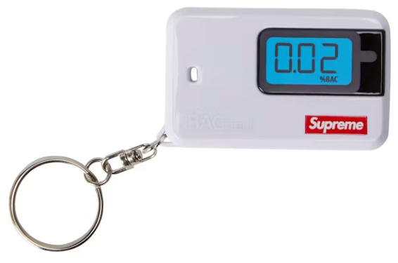 Supreme BACtrack Go Keychain White