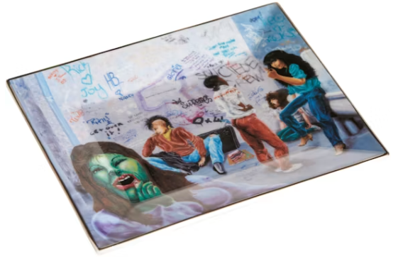 Supreme Lady Pink Ladies Room Ceramic Tray