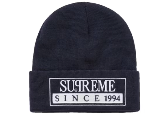 Supreme Reserved Beanie Navy