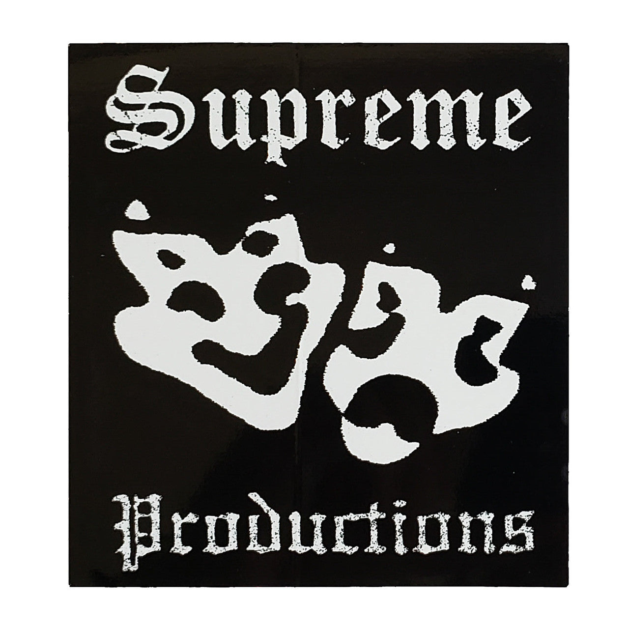 Supreme Black Productions Sticker SS16