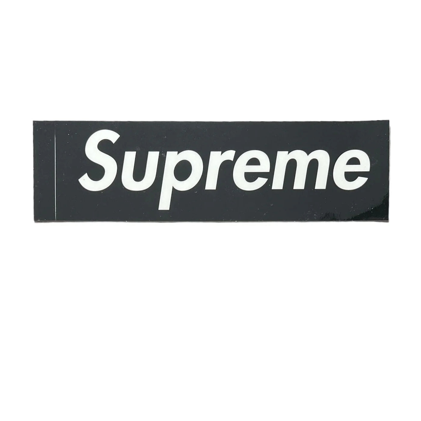 Supreme Clear Vinyl Black Box Logo Sticker FW21