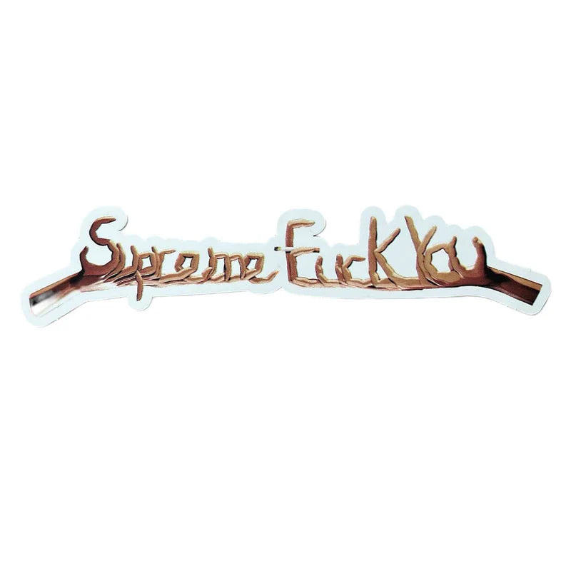 Supreme Fingers Fuck You Sticker FW18