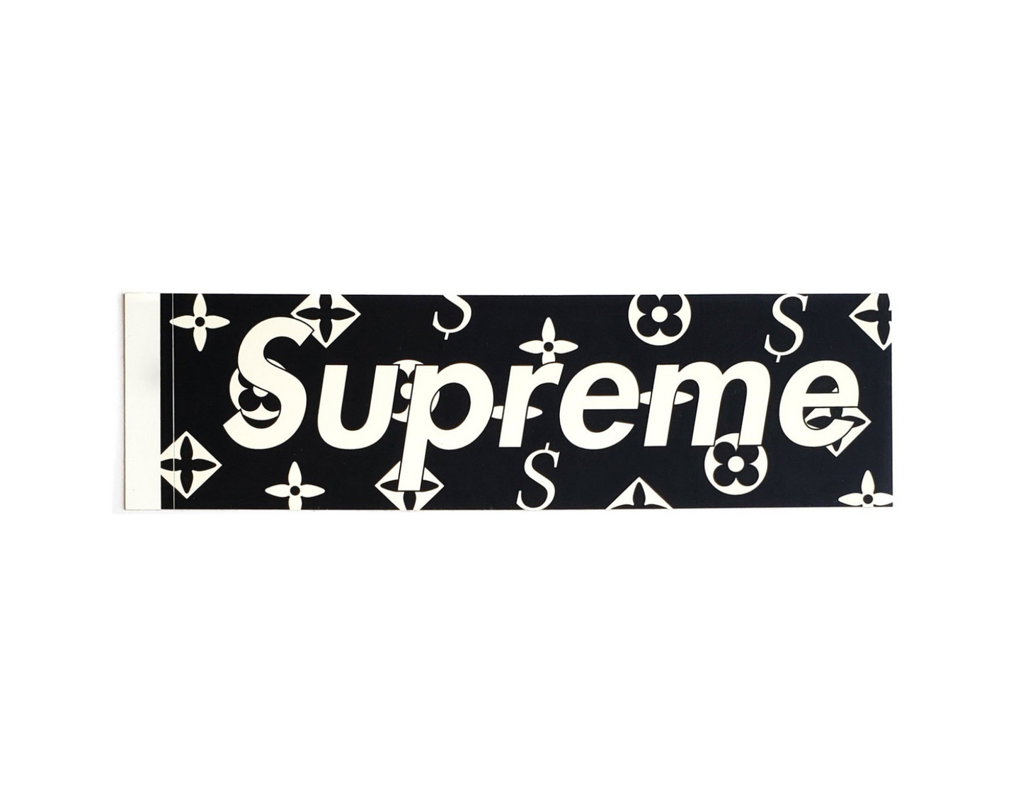 Supreme Louis Vuitton Box Logo Sticker Black 2000