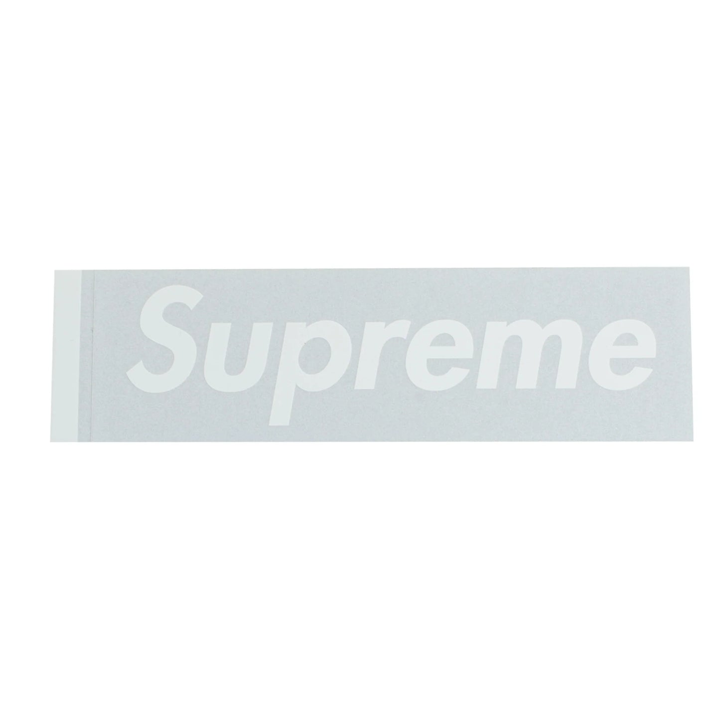 Supreme Silver 3M Box Logo Sticker (Flawed / Creased)