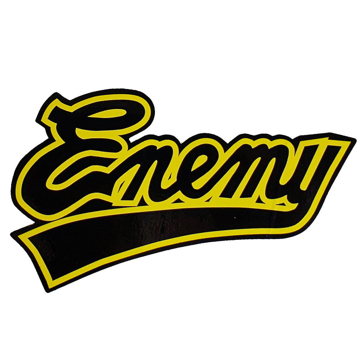 Supreme Public Enemy Script Yellow Sticker 2006