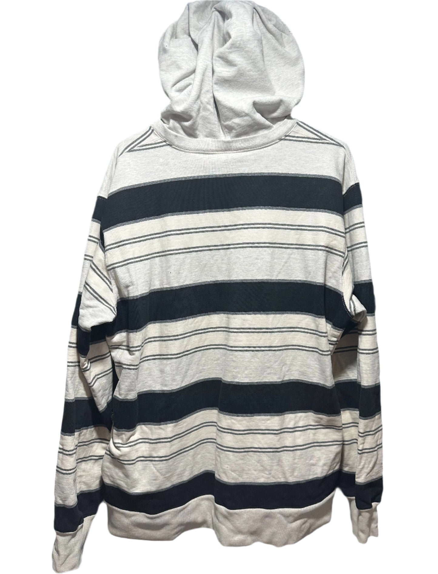 Supreme Striped Hooded Crewneck (Size Xl Worn Flawed)