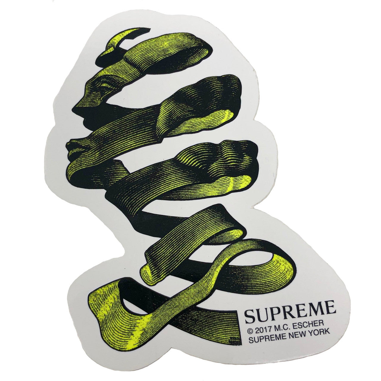 Supreme M.C. Escher Green Sticker SS17