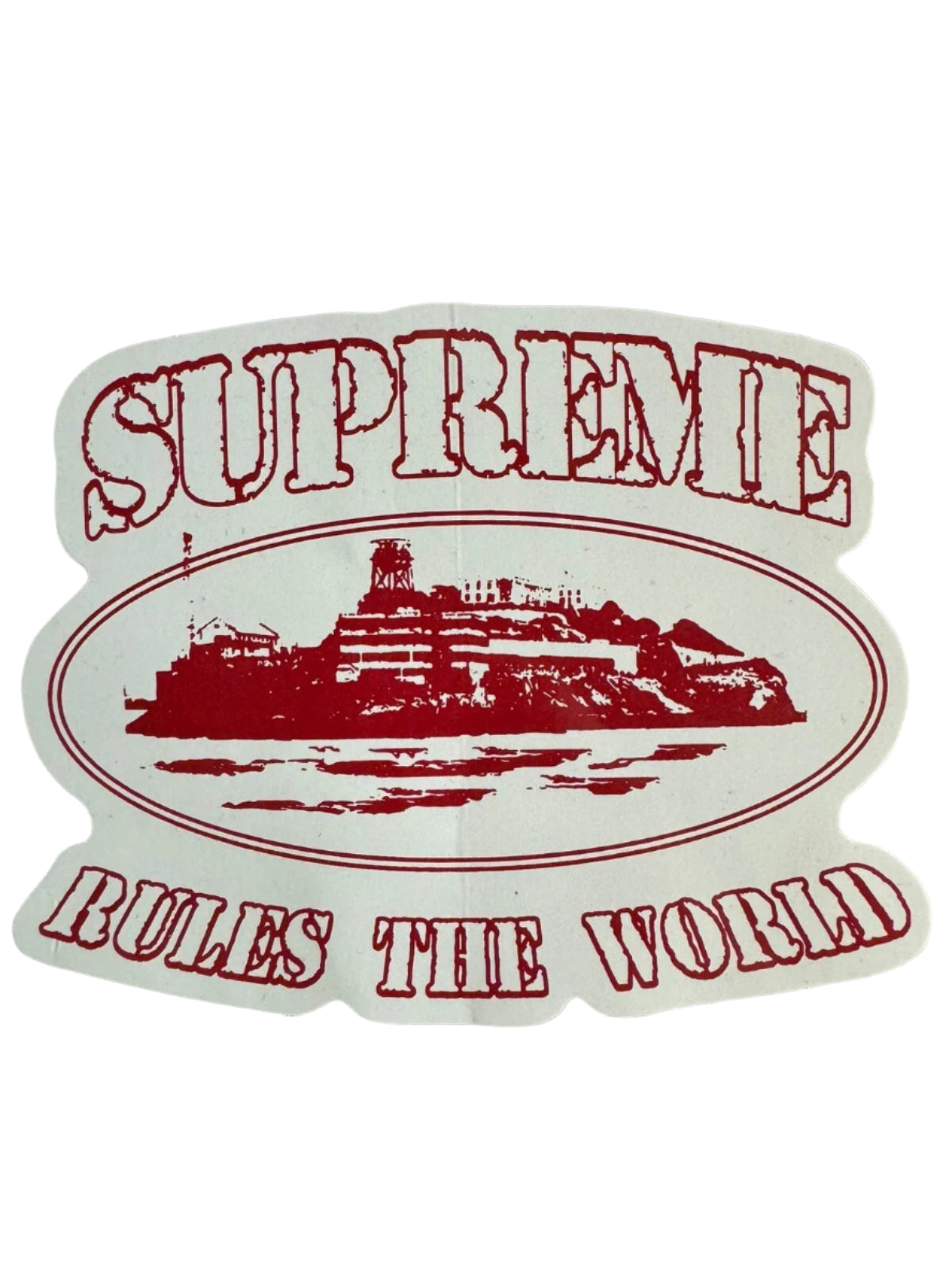 Supreme Corteiz Rules The World Sticker Red FW23