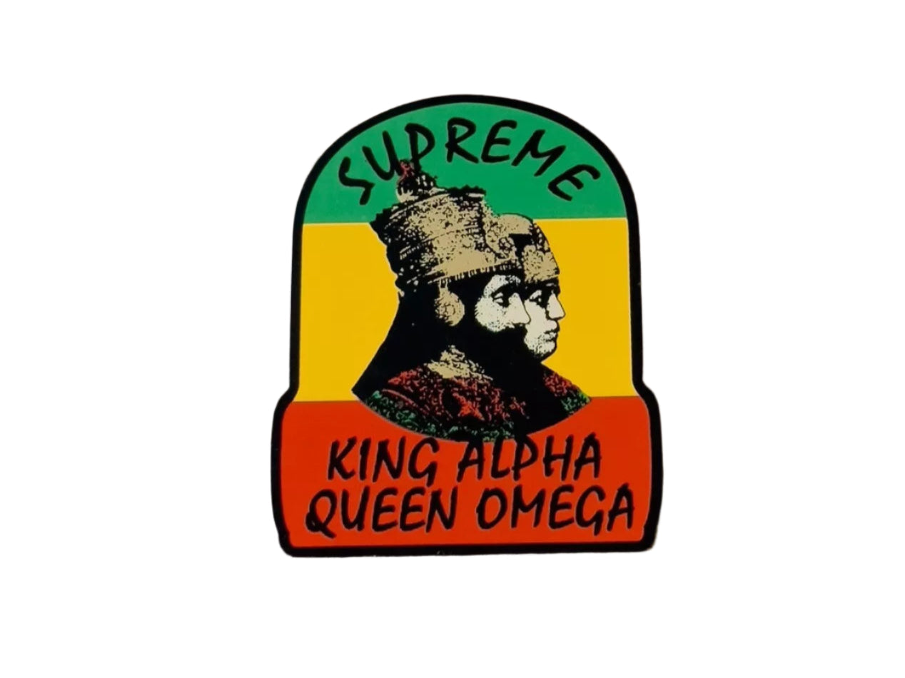 Supreme King Alpha Queen Omega Sticker FW15