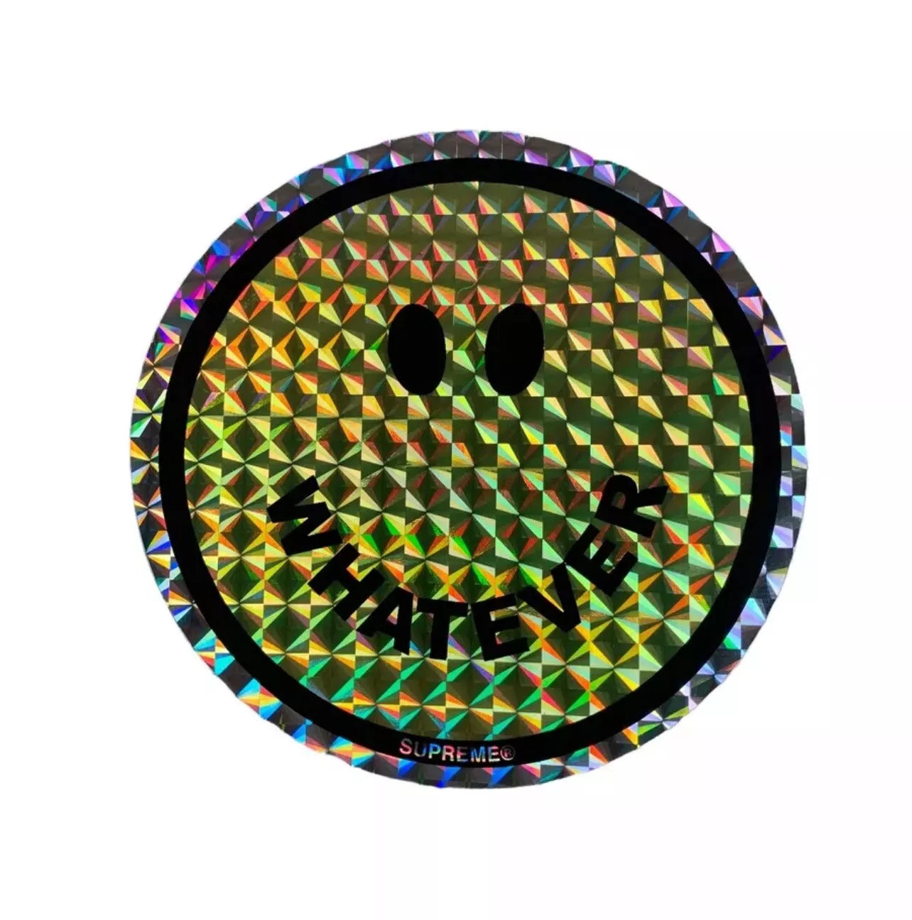Supreme Whatever Smile Holographic Sticker FW16