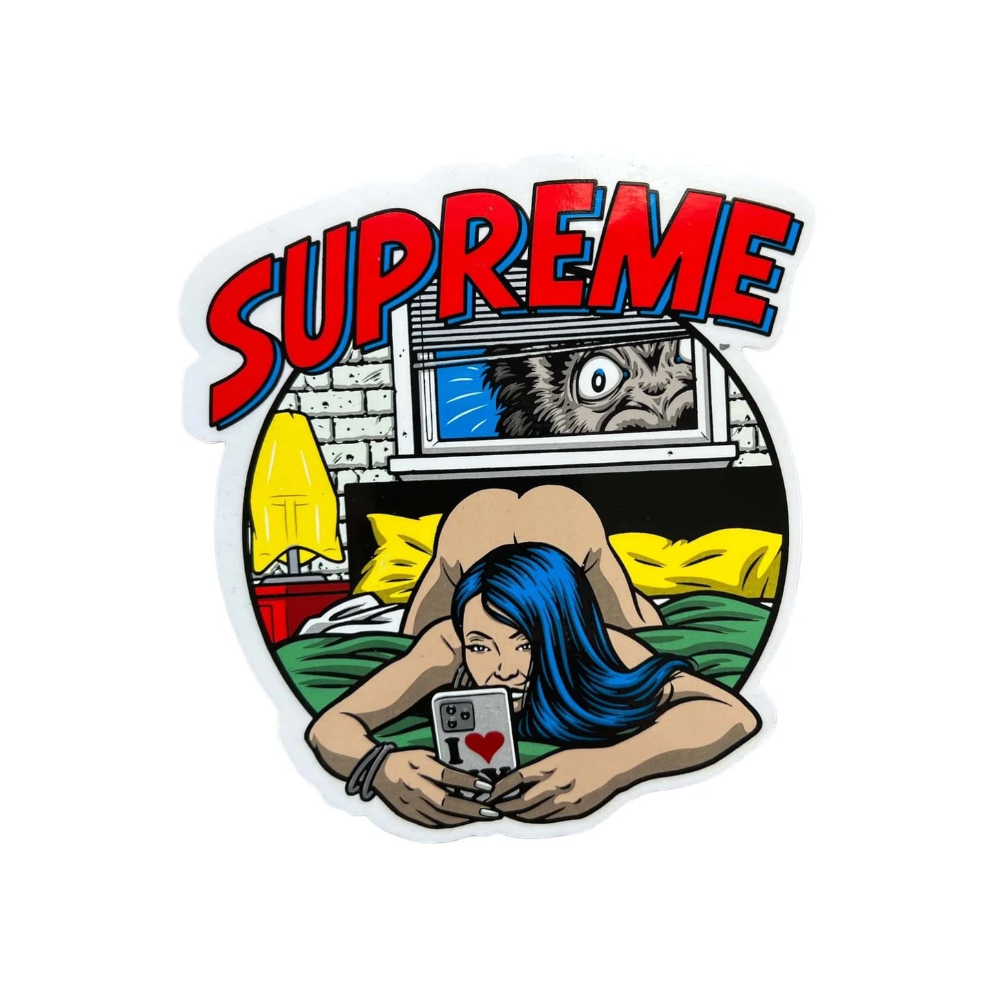 Supreme Bedroom Sticker Red SS25