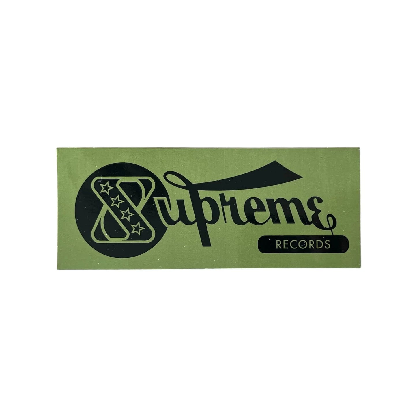 Supreme Records Sticker Olive SS24