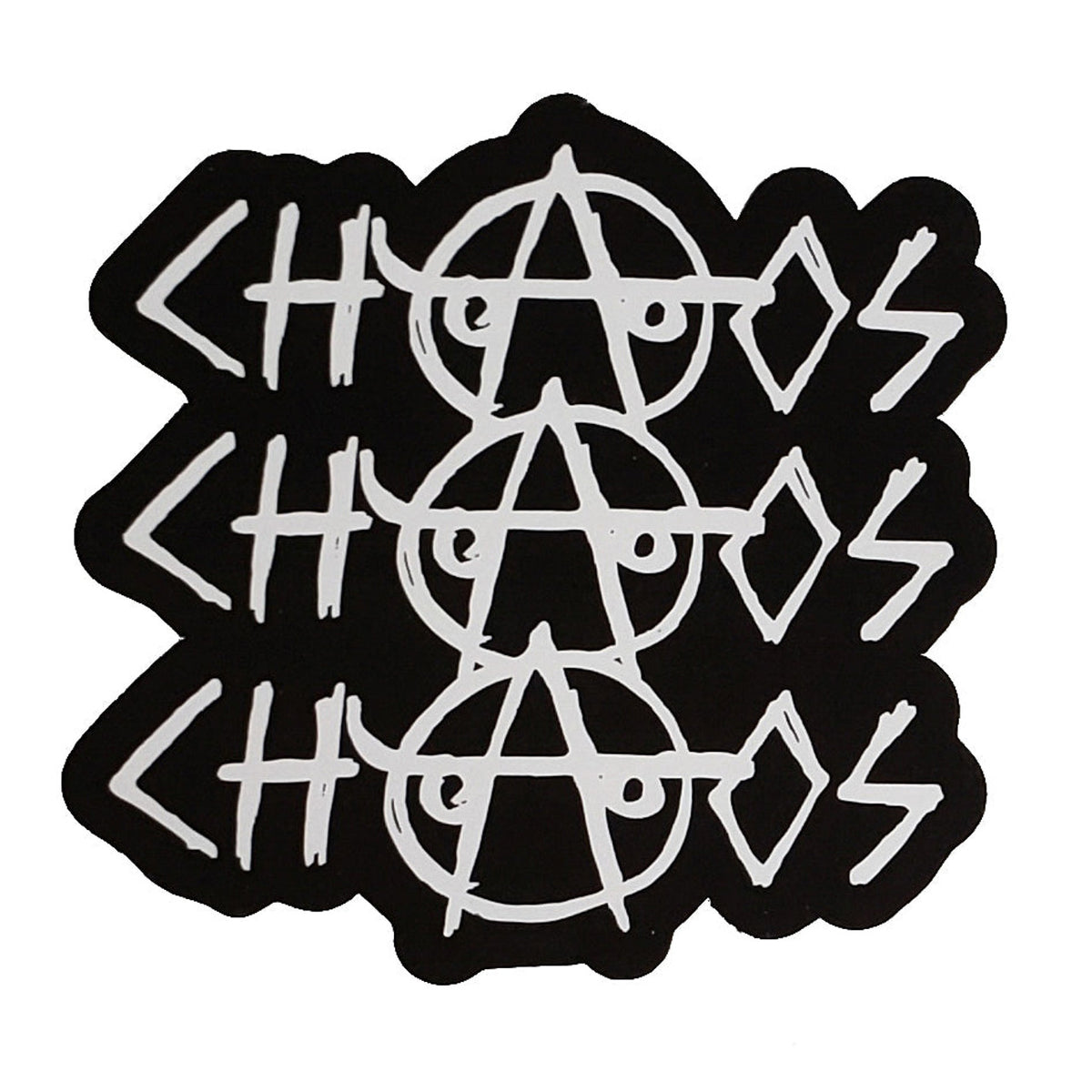 Supreme Chaos Black Sticker FW08