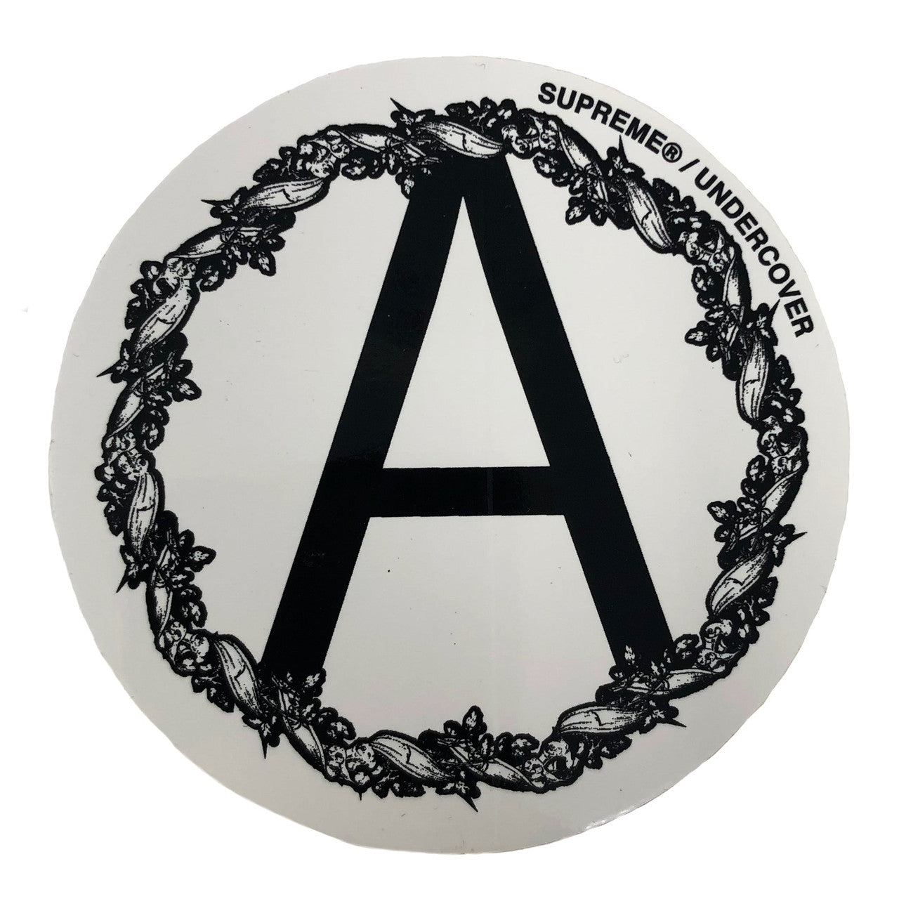 Supreme Anarchy A Undercover Sticker White FW16