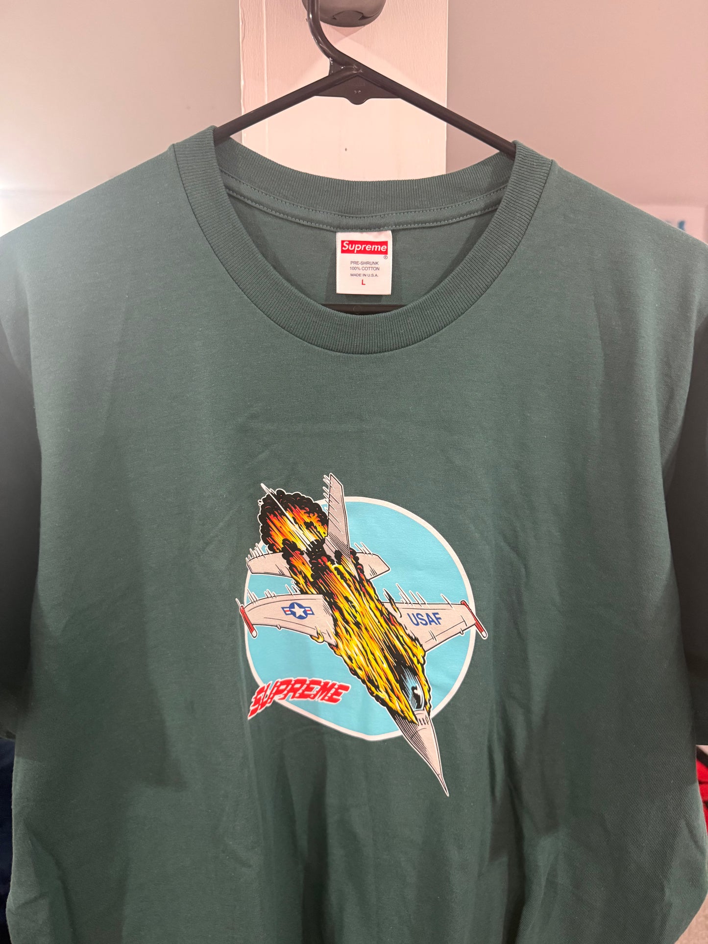 Supreme Jet T-Shirt Green (Size Large New)