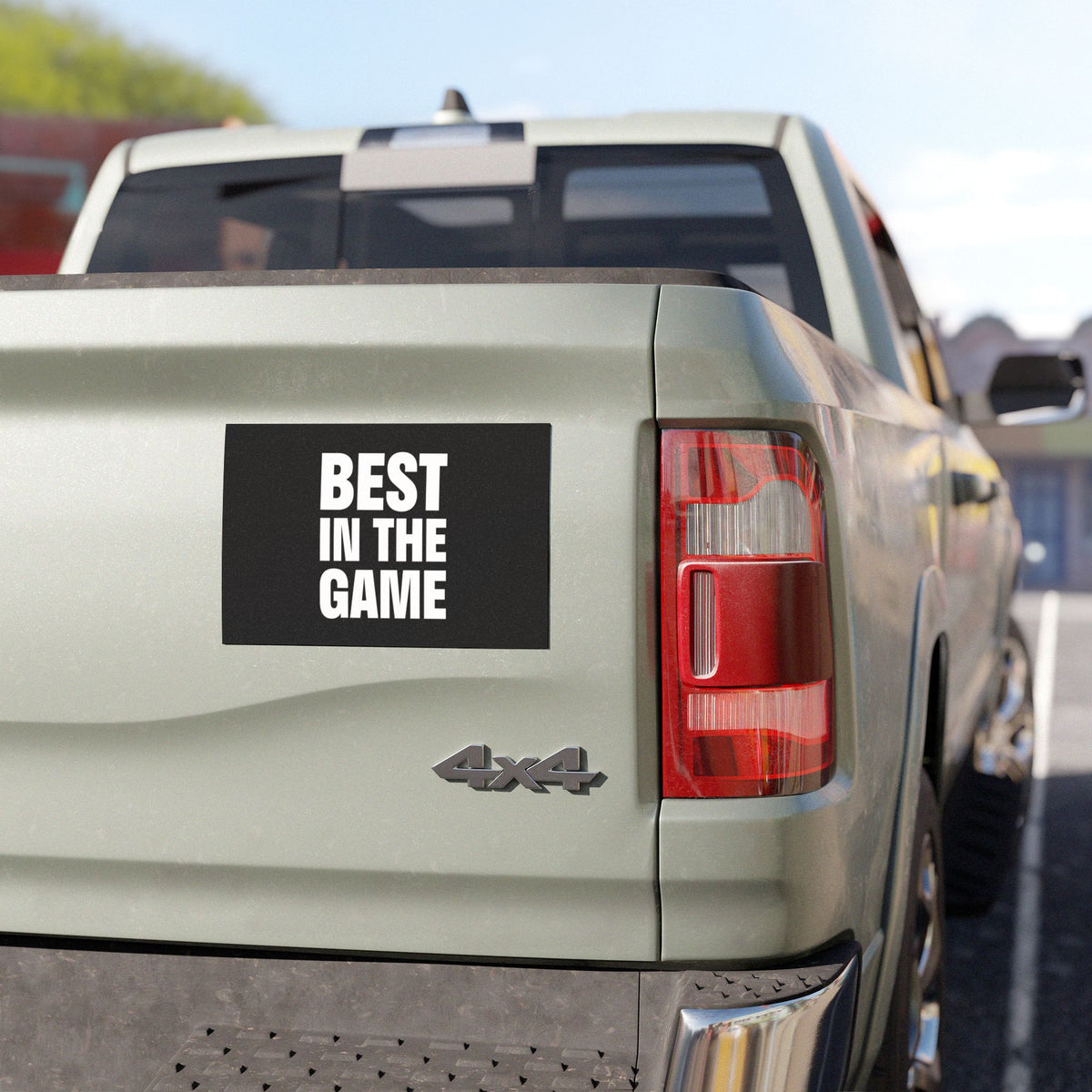 Best In The Game Black Car Magnet