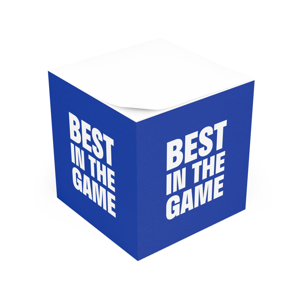 Best In The Game Navy Note Cube