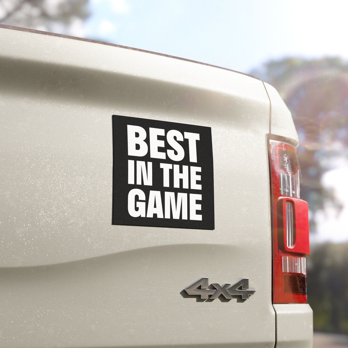 Best In The Game Black Car Magnet