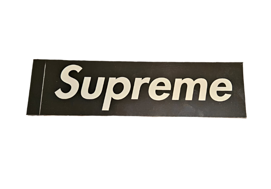 Supreme Black Gloss Box Logo Sticker Friends & Family 2007