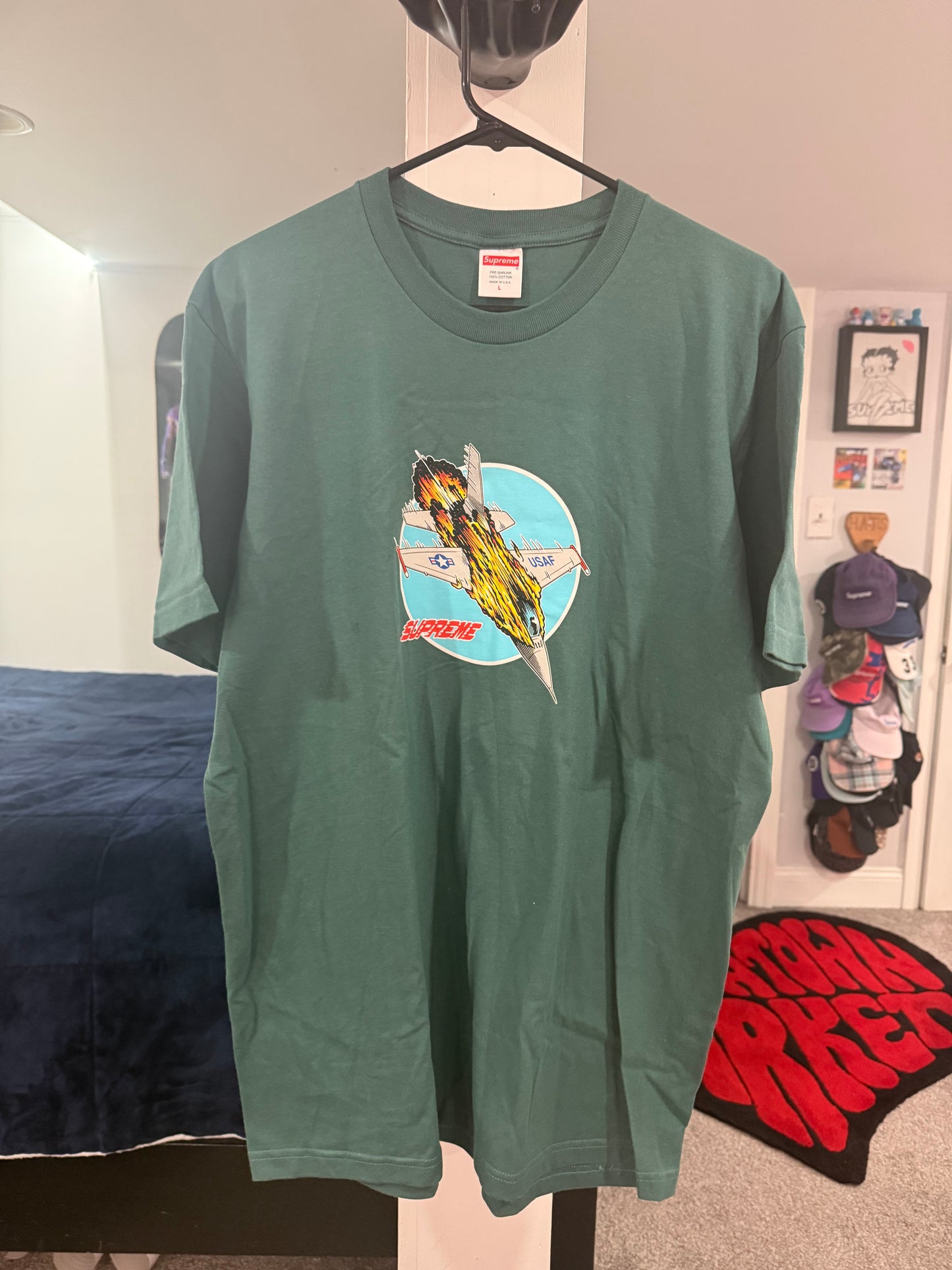 Supreme Jet T-Shirt Green (Size Large New)