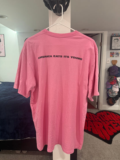 Supreme Belly Pink T-Shirt (Worn Size XL)