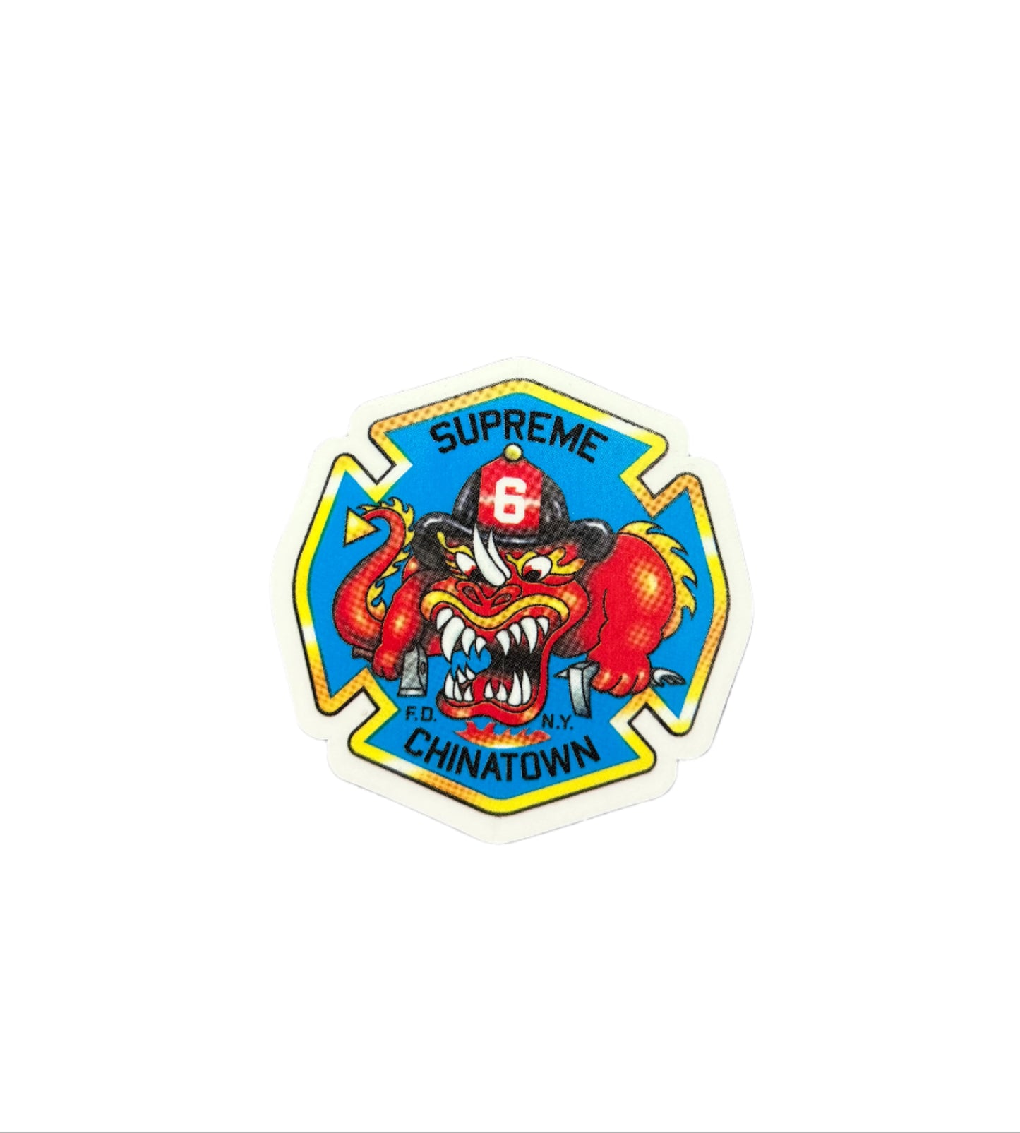 Supreme FDNY Chinatown Engine 6 Sticker FW22
