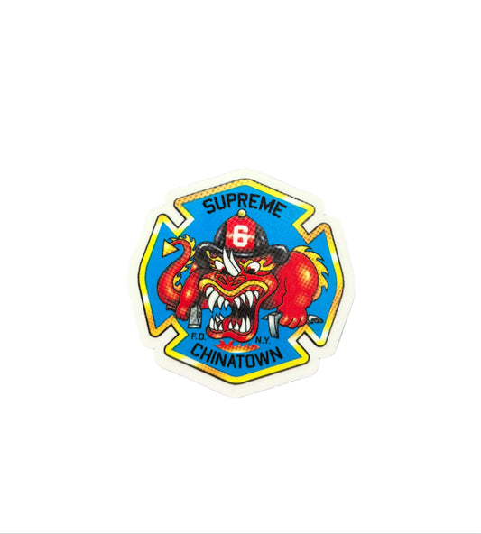 Supreme FDNY Chinatown Engine 6 Sticker FW22