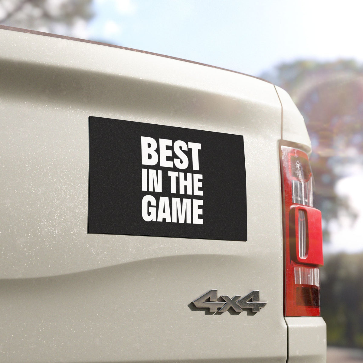 Best In The Game Black Car Magnet