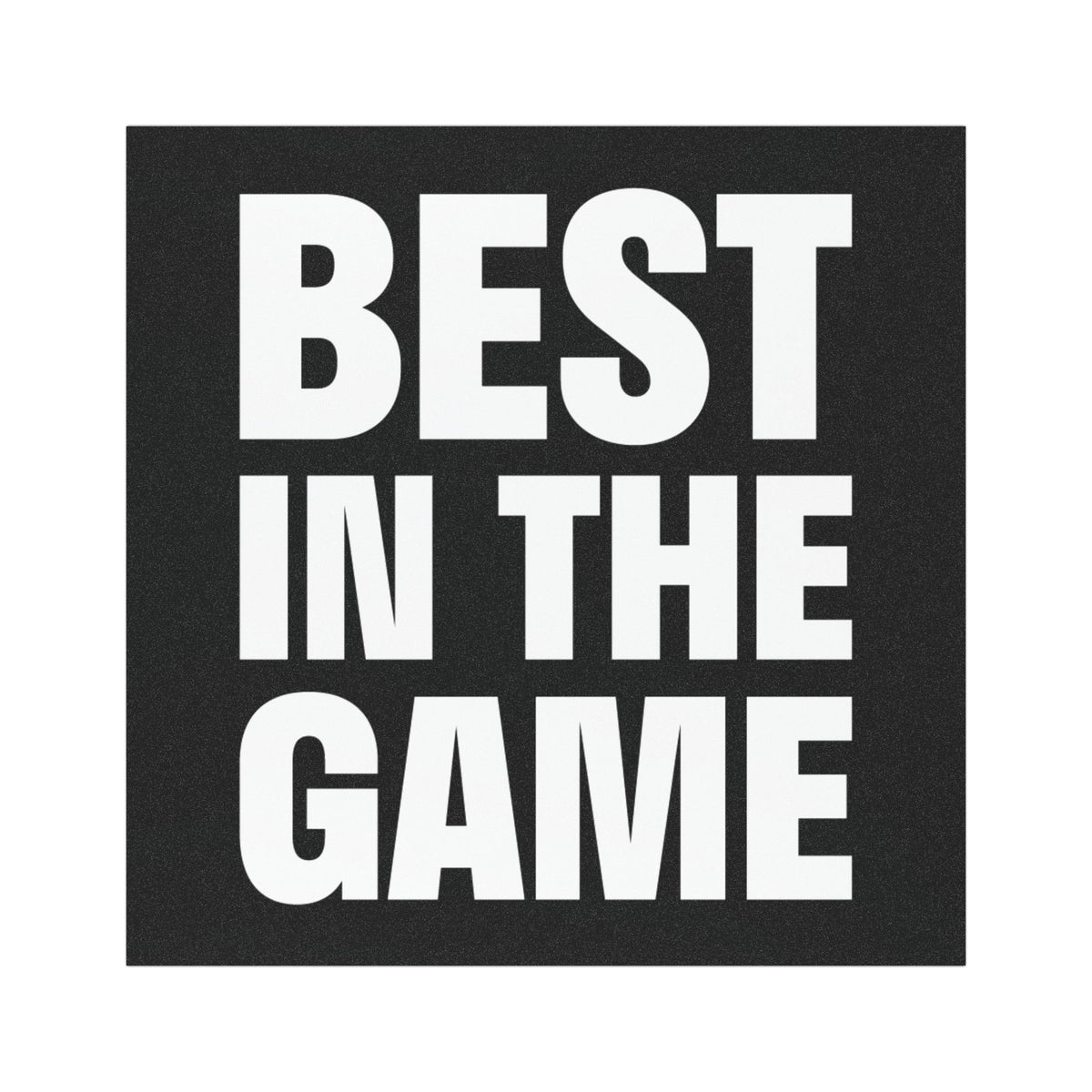 Best In The Game Black Car Magnet