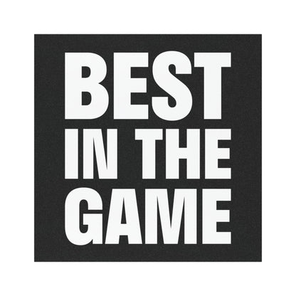 Best In The Game Black Car Magnet