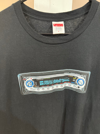 Supreme Black Receiver T-Shirt (Pre Owned Size Large)
