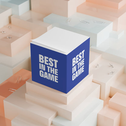 Best In The Game Navy Note Cube