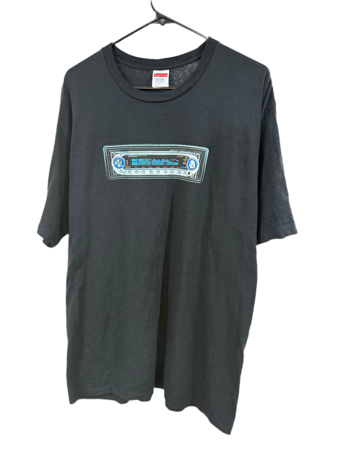 Supreme Black Receiver T-Shirt (Pre Owned Size Large)