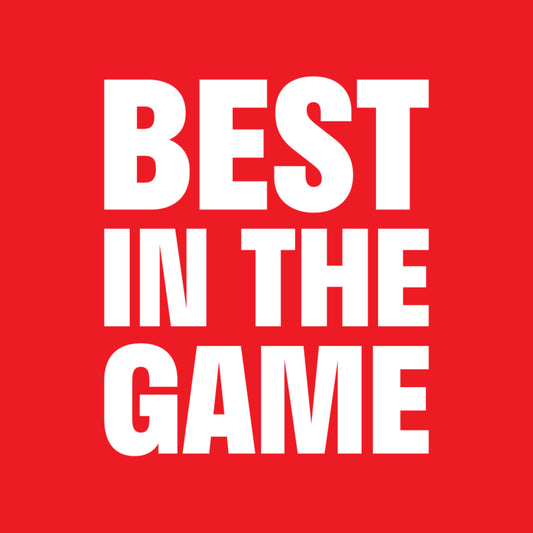 Custom Red Best In The Game Sticker
