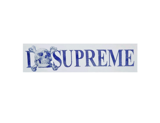 Supreme Skull White Sticker FW25
