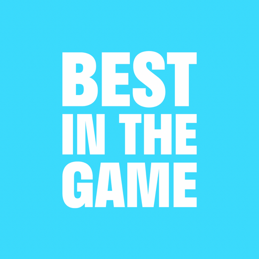 Custom Best In The Game Blue Circle Sticker