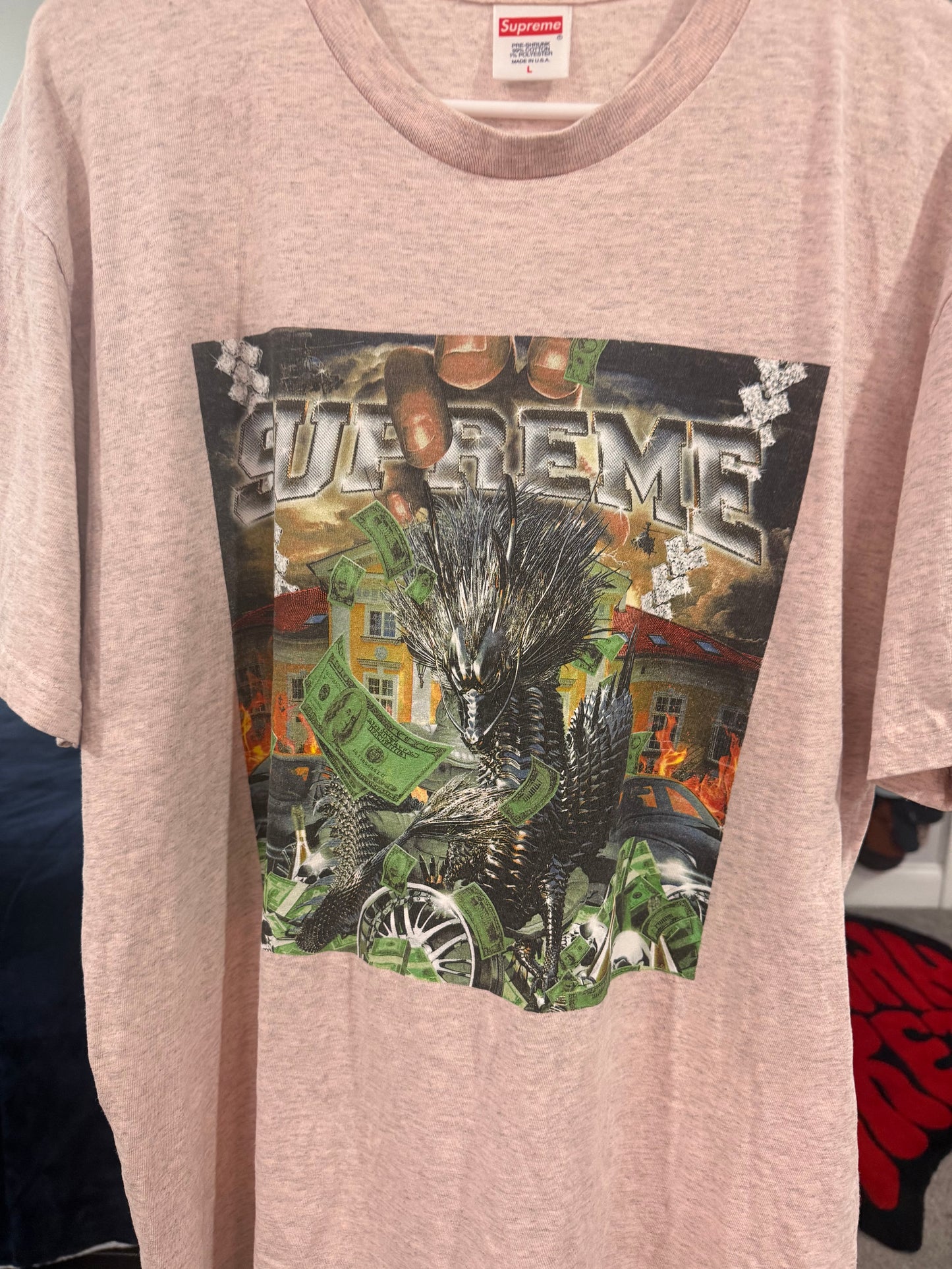 Supreme Dragon Pink T-Shirt (Worn Size Large)